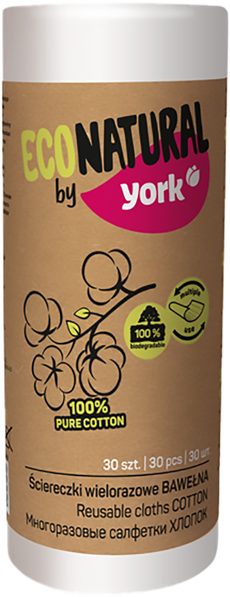 

Салфетка ЭКО Натурал, 30 шт в рулоне, YORK