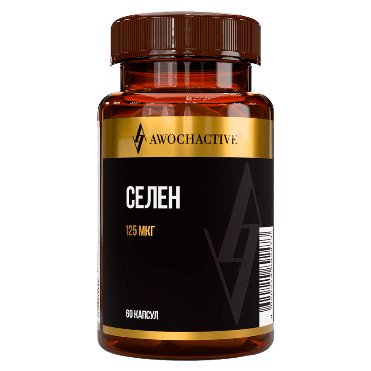 

Селен, 125 мкг, 60 капсул, AWOCHACTIVE