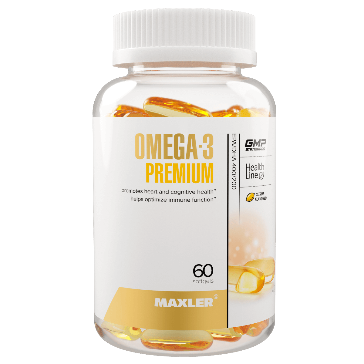 

Омега Omega-3 Premium, 60 капсул, MAXLER