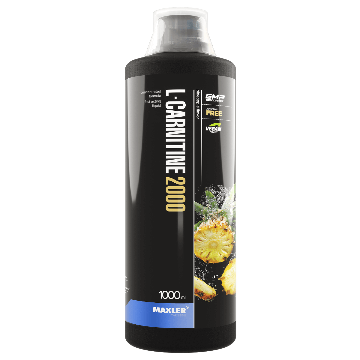 

L-карнитин L-Carnitine 2000, вкус Ананас, 1000 мл, MAXLER