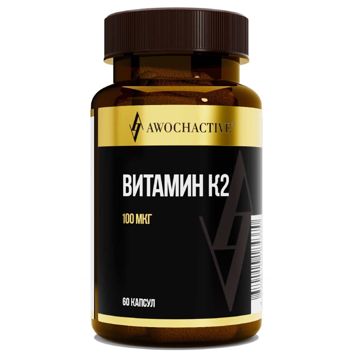 Витамин К2, 60 капсул, AWOCHACTIVE - фото 1