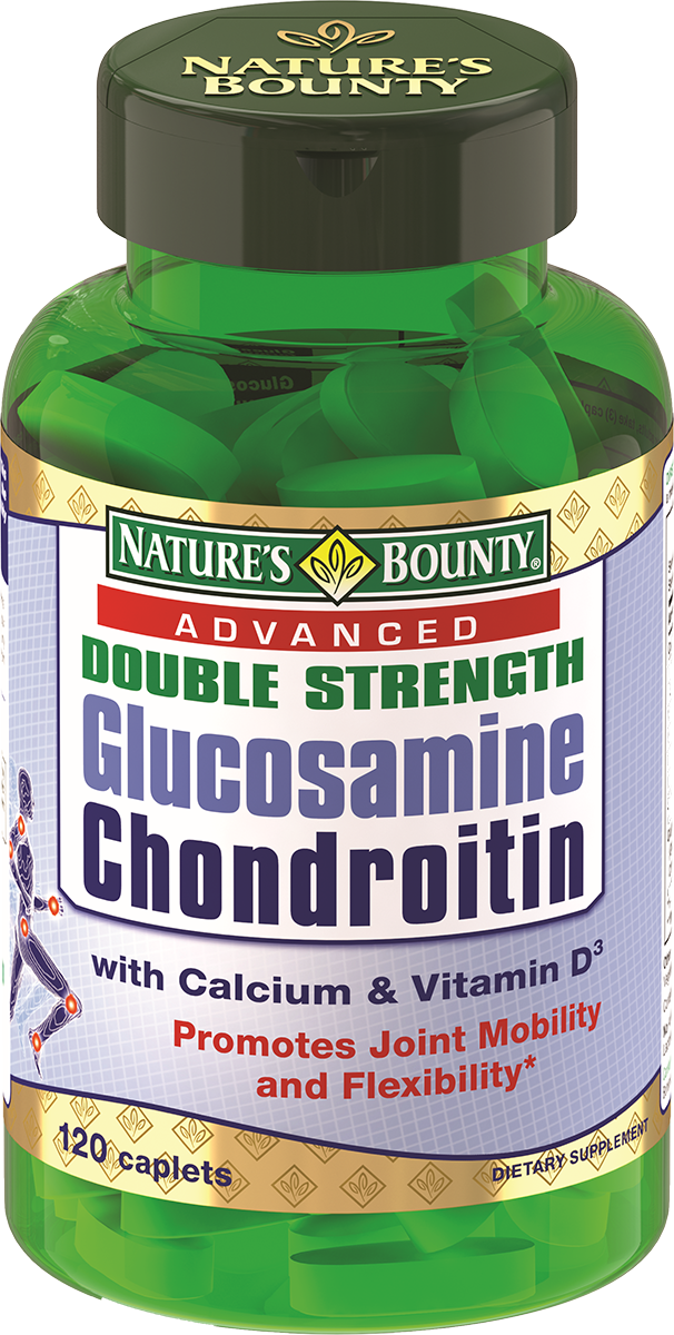Глюкозамин-хондроитин плюс с кальцием и витамином Д, 120 таблеток, Nature's Bounty - фото 1