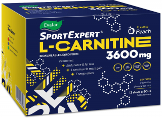SportExpert L-карнитин, 3600 мг, 12*50 мл, флаконы, Эвалар