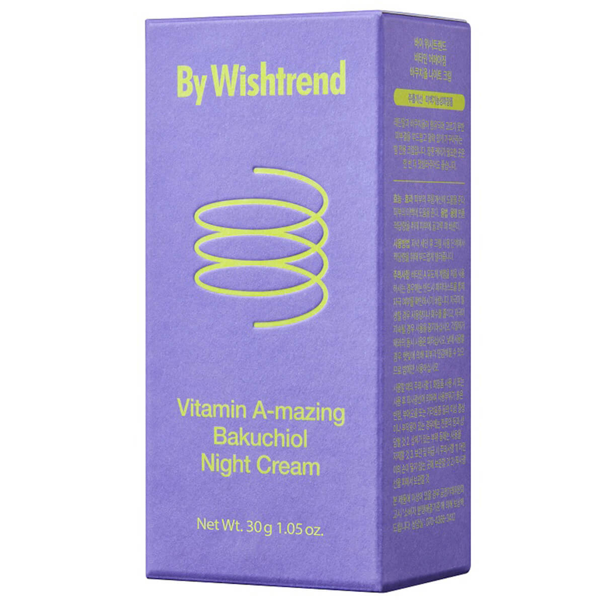 

Ночной крем с ретинолом и бакучиолом Vitamin A-mazing Bakuchiol Night Cream BY WISHTREND, 30 г