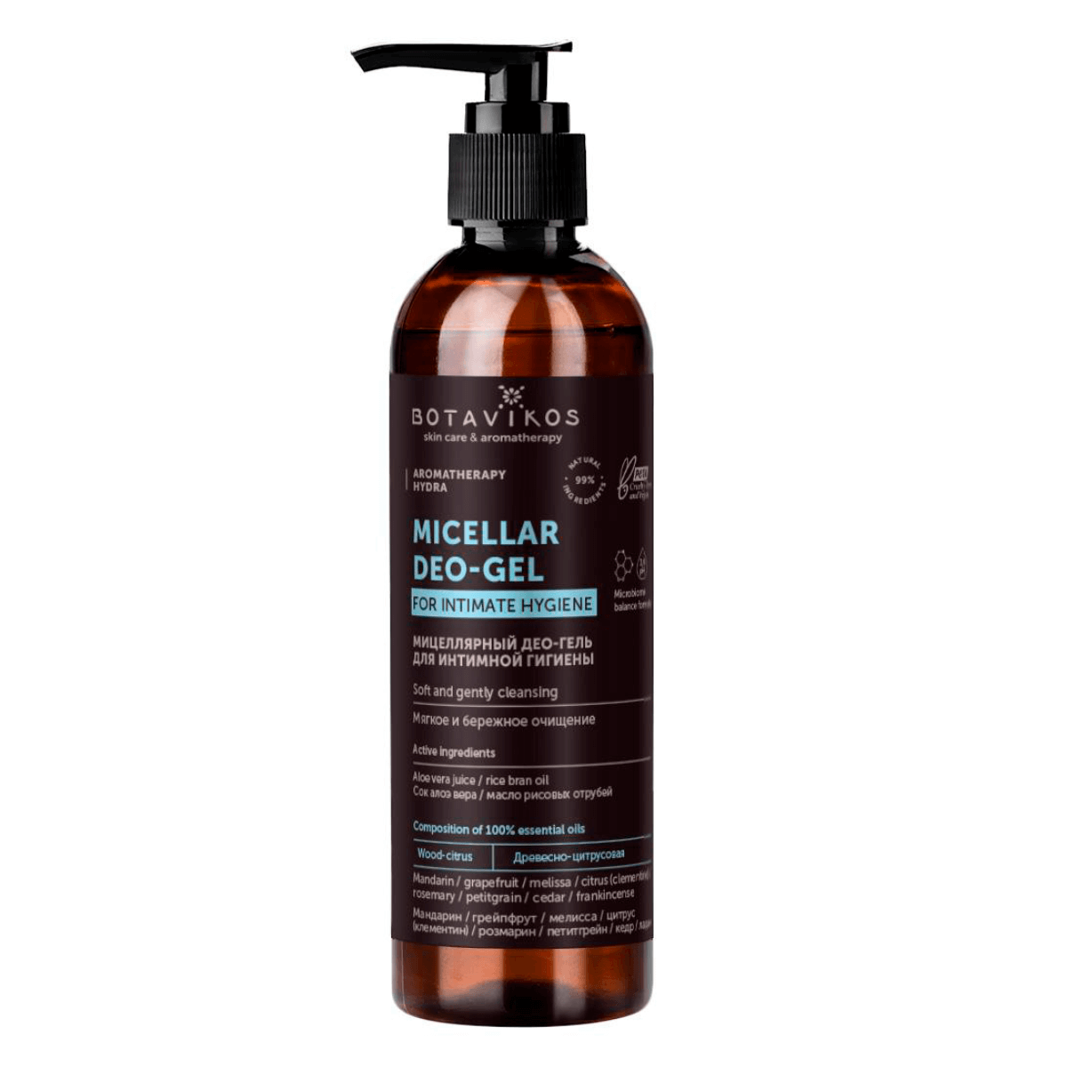 

Мицеллярный део-гель для интимной гигиены, 200 мл, BOTAVIKOS