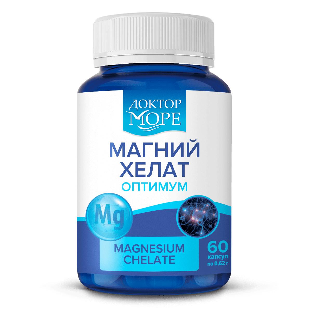 

Магний хелат оптимум, 60 капсул, Доктор Море