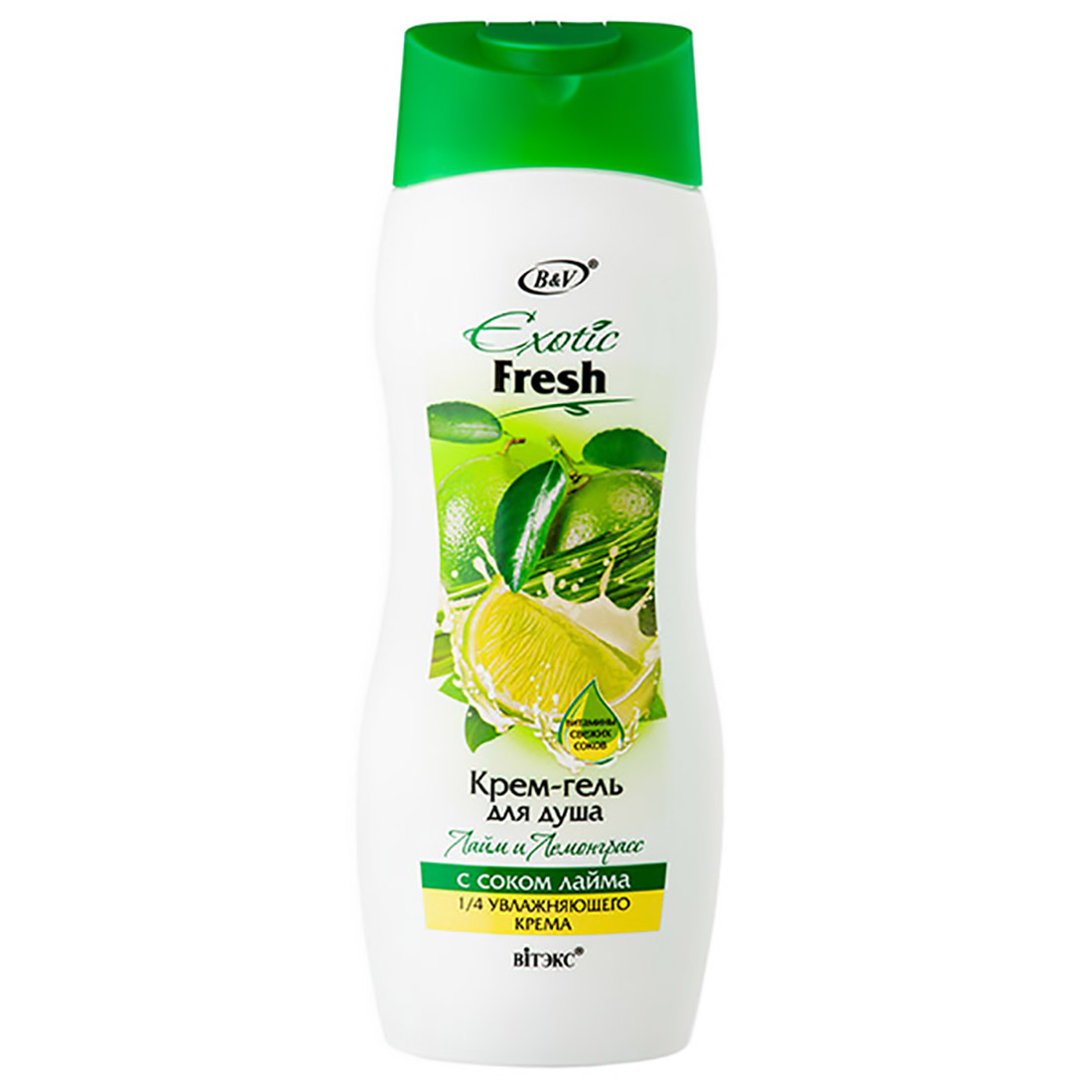 

Крем-гель для душа Лайм и Лемонграсс, Exotic Fresh, 500 мл, Витэкс