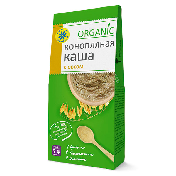 

Каша конопляная с овсом, 250 гр, Компас Здоровья
