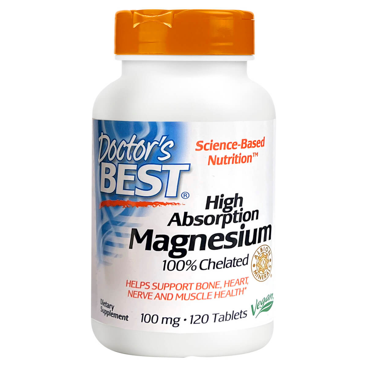 Магния Хелат "High Absorption Magnesium", таблетки, 120, DOCTOR'S BEST - фото 1