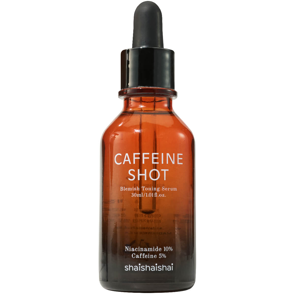 

Caffeine Shot Blemish Toning Serum Сыворотка с 10% ниацинамида и 5% кофеина, SHAISHAISHAI, 30ml