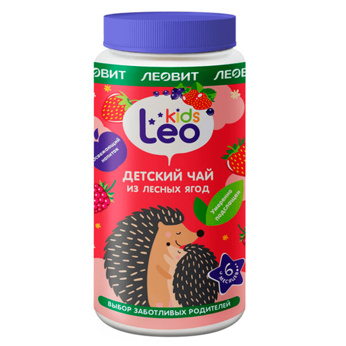 

Детский чай гранулированный из лесных ягод LeoKids, 200 г, ЛЕОВИТ