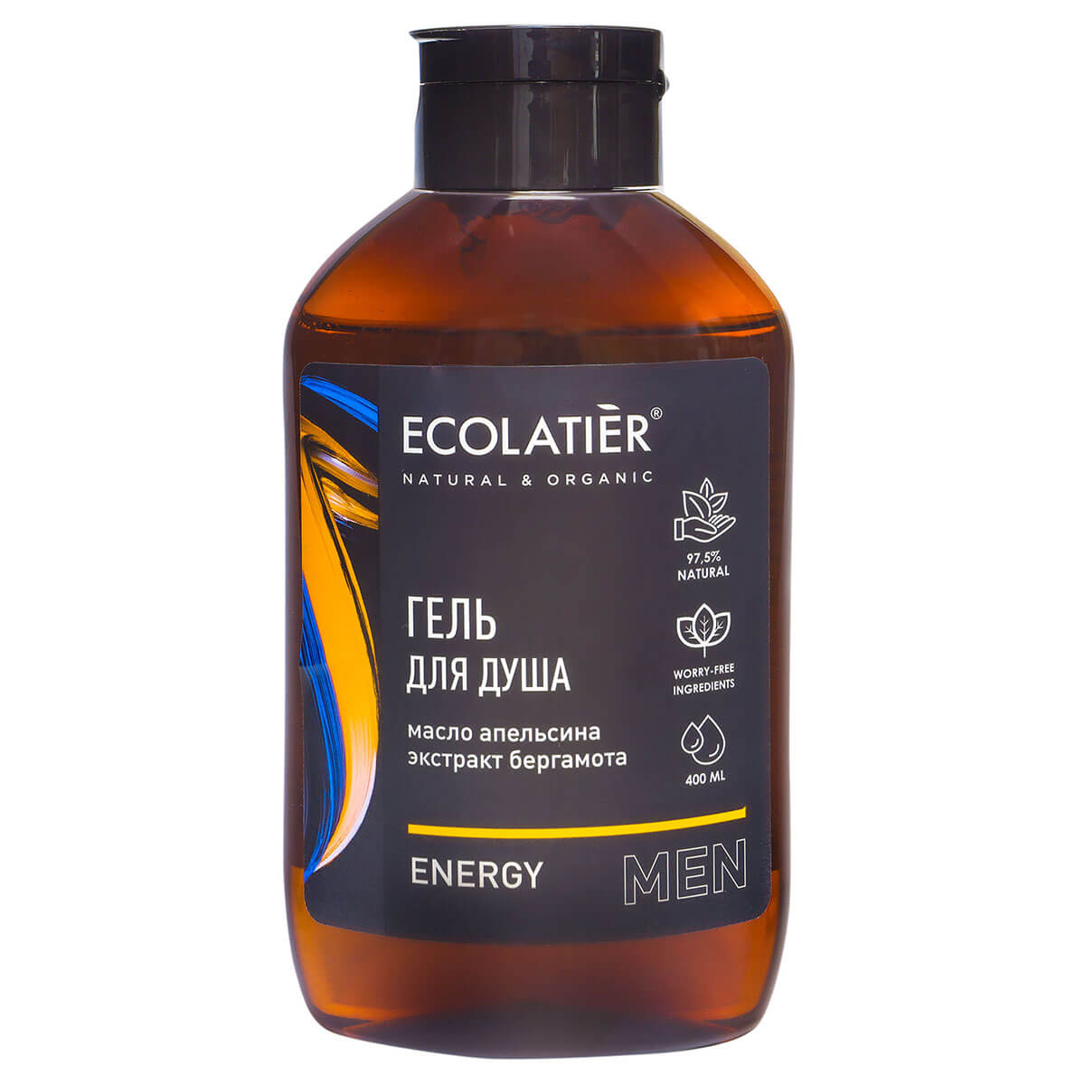 Гель для душа мужской Energy, 400 мл, Ecolatier