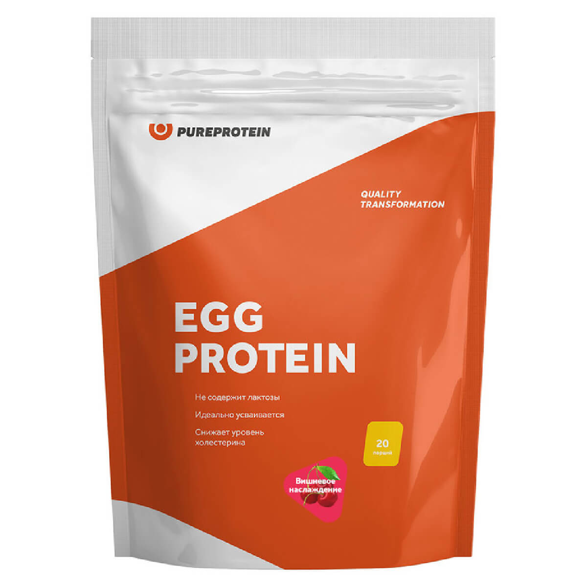 

Яичный протеин, вкус «Вишневое наслаждение», 600 г, Pure Protein