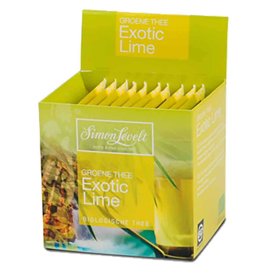 Чай Зеленый байховый Exotic Lime, 10 пакетиков, Simon Levelt