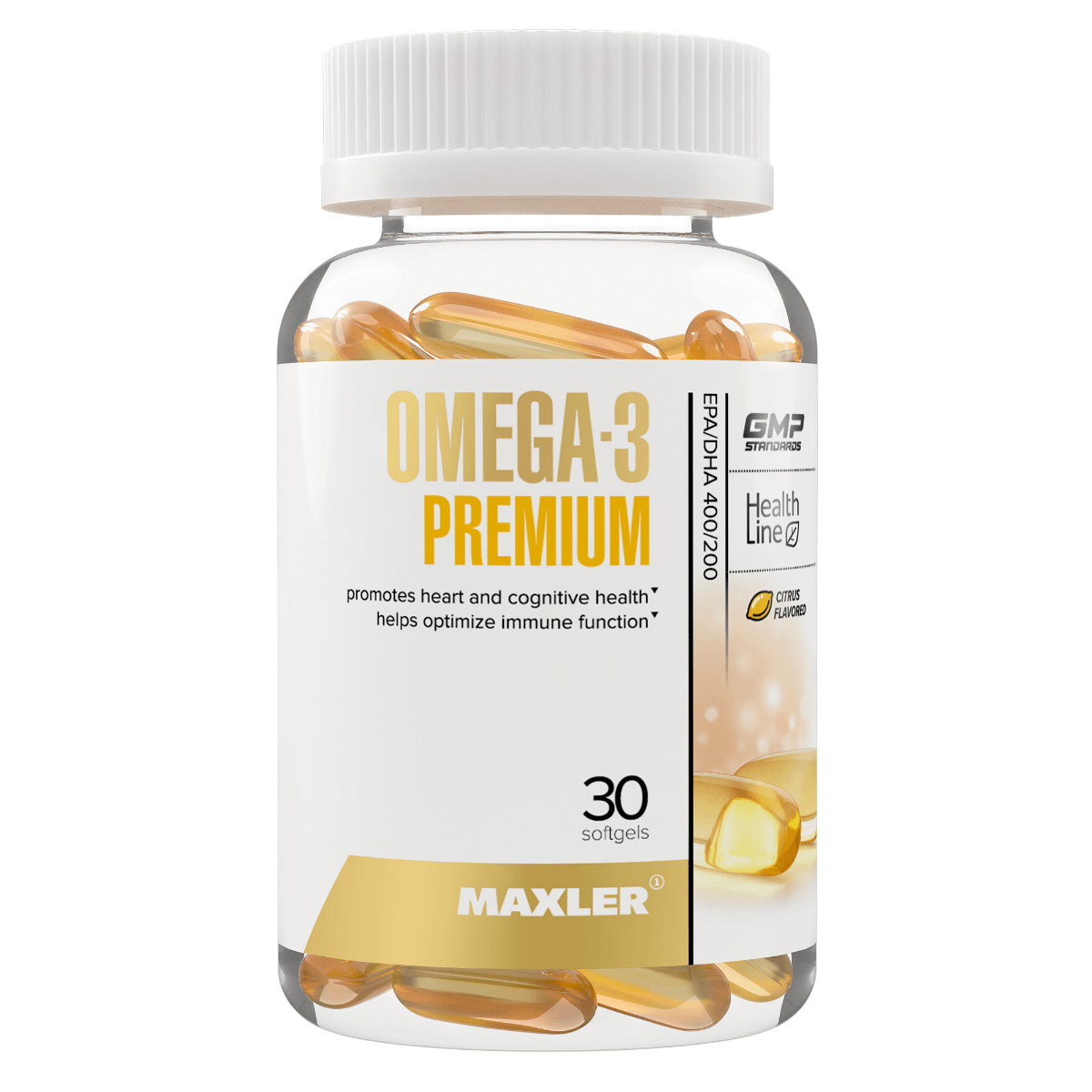 

Омега Omega-3 Premium, 30 капсул, MAXLER