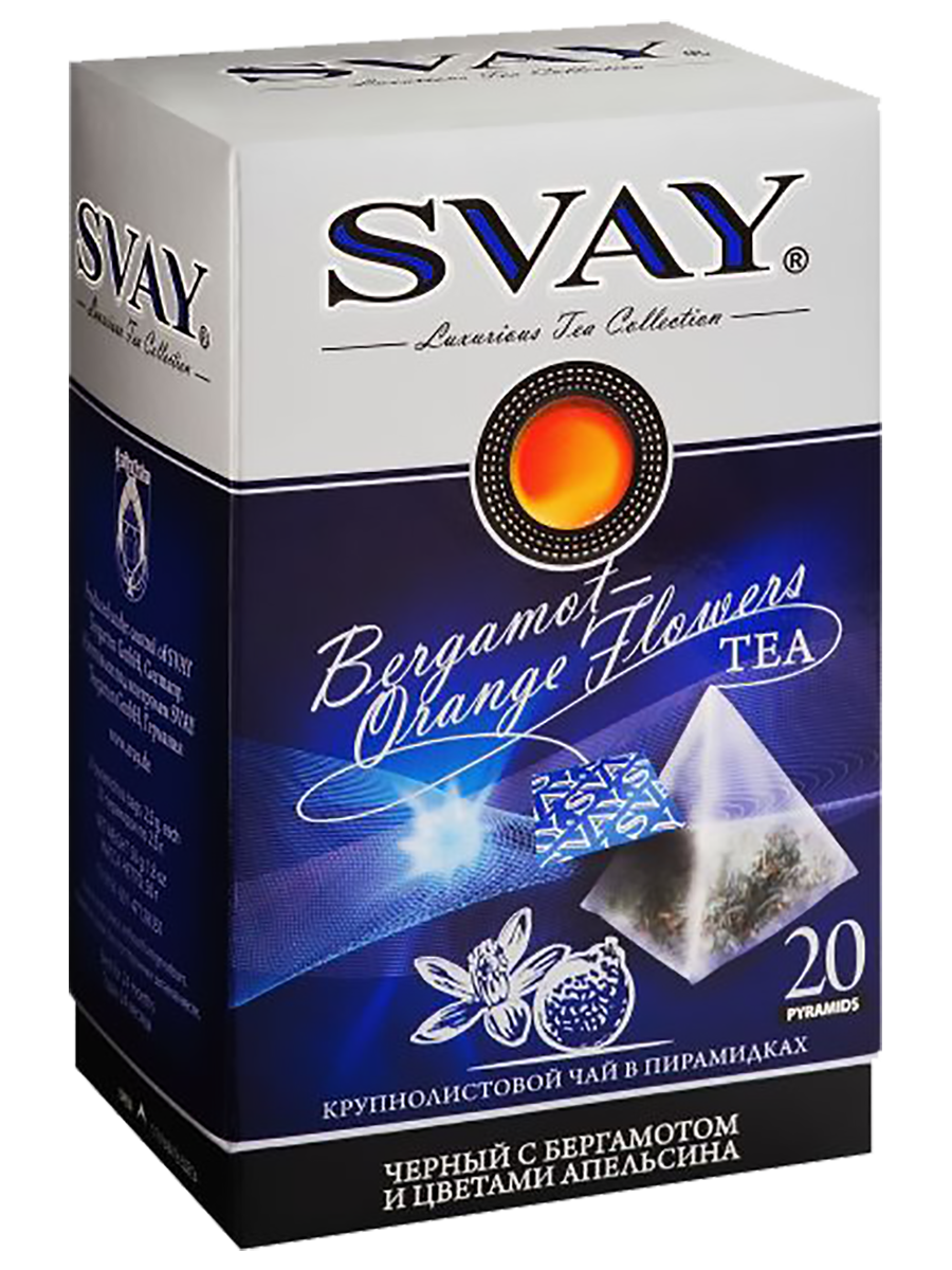 

Чай Bergamot–Orange Flowers, 20*2,5 г, Svay