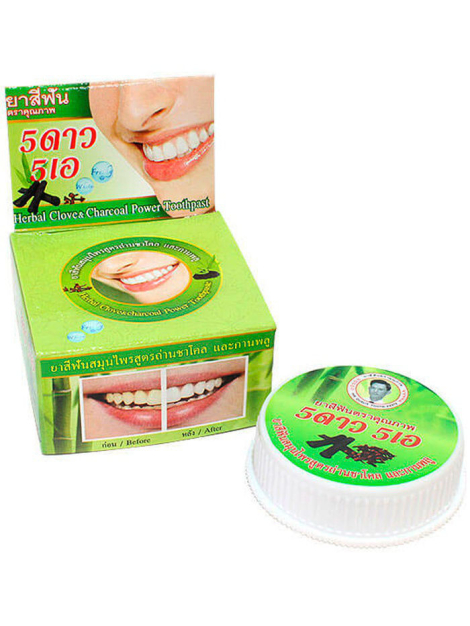 Травяная зубная паста с бамбуковым углем, 25 гр, ISME Rasyan