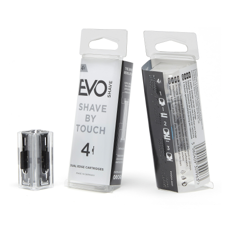 Сменные кассеты для бритья, 4 шт, EvoShave