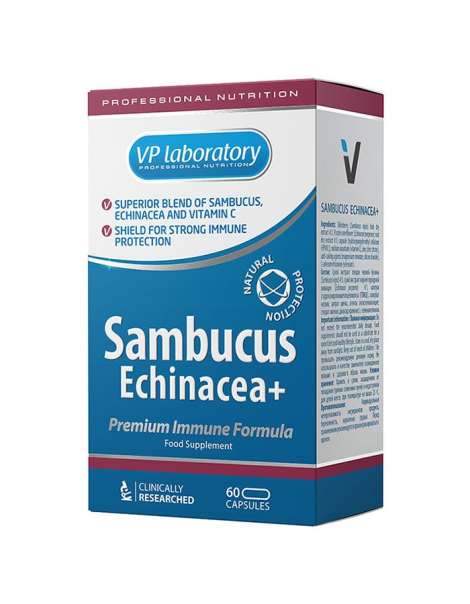VP laboratory Sambucus Echinacea Plus, 60 капсул, VPlab