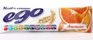 Батончик мюсли «Апельсин и витамины», 25 гр, Ego