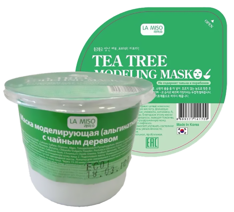 Альгинатная маска с маслом чайного дерева, 28 г, La Miso