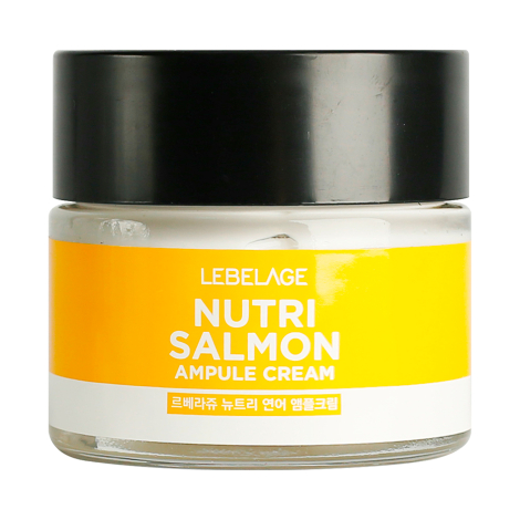 Питательный ампульный крем с маслом лосося Nutri Salmon Ampoule Cream, 70 мл, Lebelage