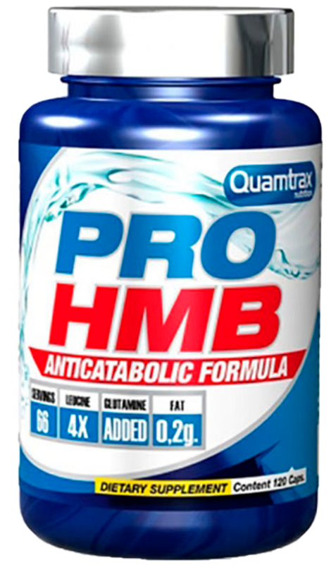 Аминокислотный комплекс Pro HMB, 120 капсул, Quamtrax