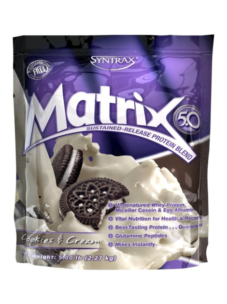 Многокомпонентный протеин Matrix 5.0, вкус «Печенье», 2.3 кг, SYNTRAX