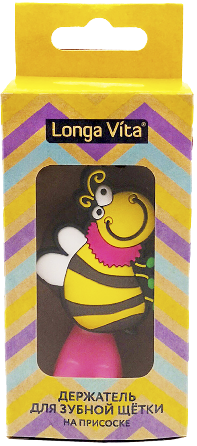 Держатель для зубной щетки, Пчелка, Longa Vita