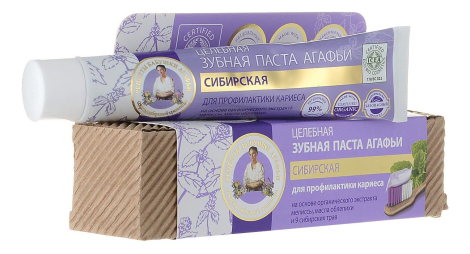 Зубная паста «Сибирская», 75 мл, Рецепты бабушки Агафьи