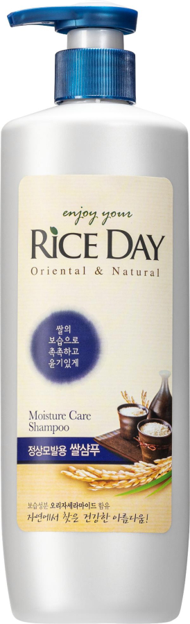Шампунь Rice Day  для нормальных волос увлажняющий, 550 мл, CJ Lion