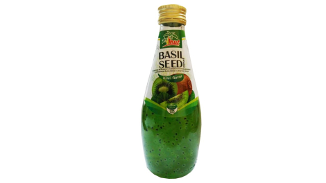 Напиток безалкогольный сокосодержащий с семенами базилика со вкусом киви, 290 мл, Vinut