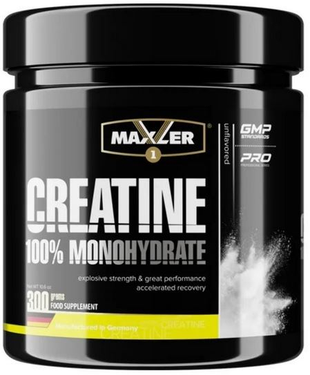 Креатин Creatine 100% Monohydrate, 300 гр, MAXLER