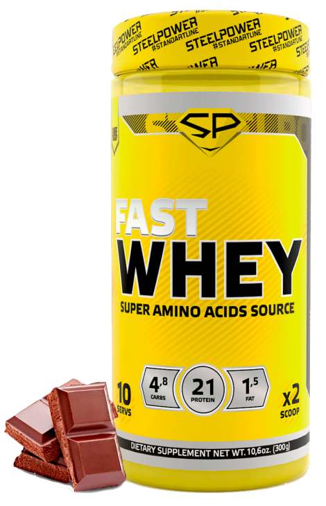 Сывороточный протеин Fast Whey,  Классический шоколад, 300 г, STEELPOWER