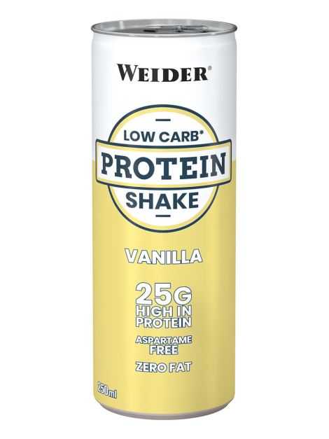 Low Carb Protein Shake, Vanilla, 24 шт, Weider