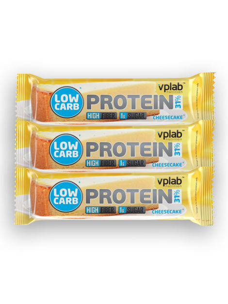 Low Carb Protein Bar, Чизкейк, 3*35 гр, VPLab Nutrition