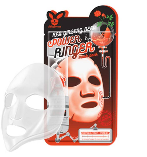 Маска для лица с женьшенем Red ginseng deep power ringer mask pack, 23 гр (10), Elizavecca