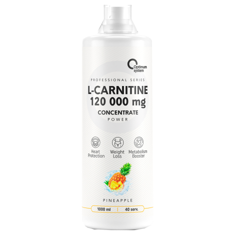 L-Carnitine Concentrate 120 000 Power, ананас, 1 л, Optimum System