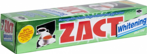 Зубная паста Zact Whitening с отбеливающим эффектом, 100 гр, LION