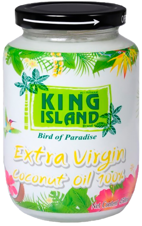 Натуральное кокосовое масло 100%, 450 мл, KING ISLAND