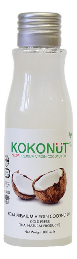 Масло кокосовое экстра-премиум 100%, 100 мл, Kokonut