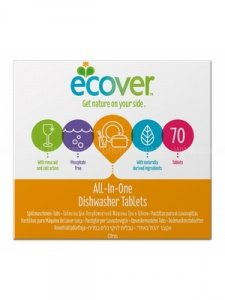 Таблетки для посудомоечной машины 3 в 1, 1400 гр, 70 шт, Ecover