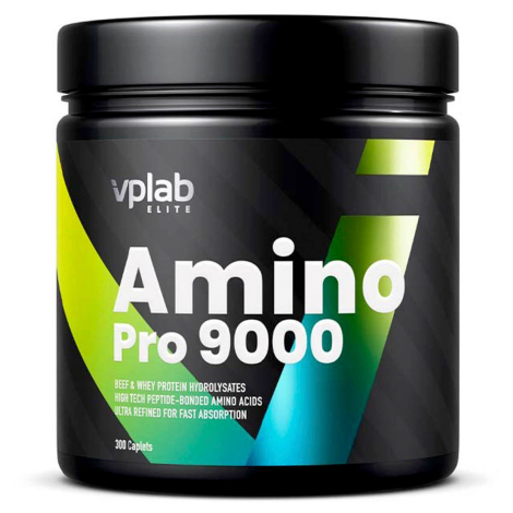 Гидролизат сывороточного и говяжьего протеина Amino PRO 9000, 300 таблеток, VPLab