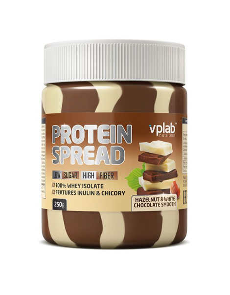 Высокобелковая шоколадная паста Protein Spred, вкус «Белый шоколад и фундук», 250 гр, VPLab