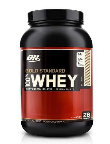 Сывороточный протеин, Gold Standard 100% Whey, вкус «Роки роад», 900 гр, OPTIMUM NUTRITION
