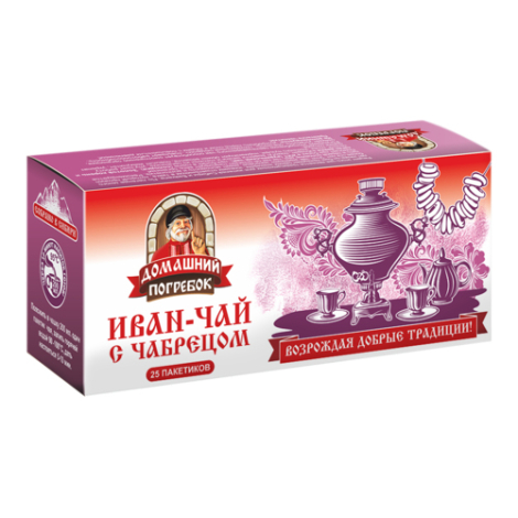 Иван-чай с чабрецом, 25 пакетиков, Домашний погребок
