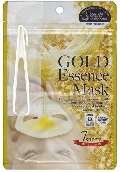 Тканевый маски с «золотым» составом, 7 шт, JAPAN GALS