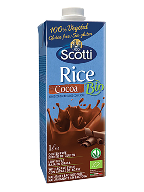 Рисовый напиток с какао органический, 1000 мл, Riso Scotti