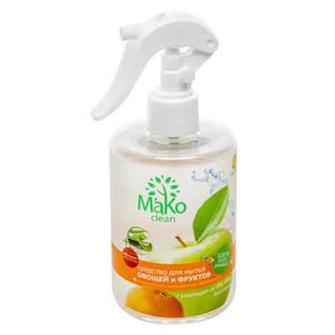 Средство для мытья овощей и фруктов в виде спрея, 300 мл, MaKo Clean