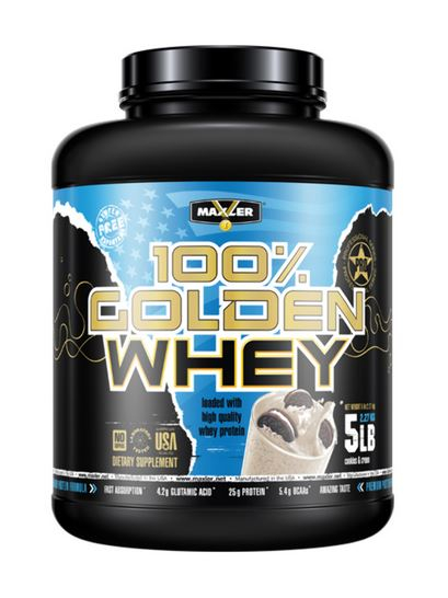 Протеин 100% Golden Whey, вкус Печенье и крем, 2270 гр, MAXLER